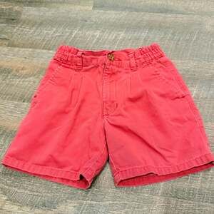 Duck Head Vintage Red Pleated Chino Cotton Shorts Size 4 boys